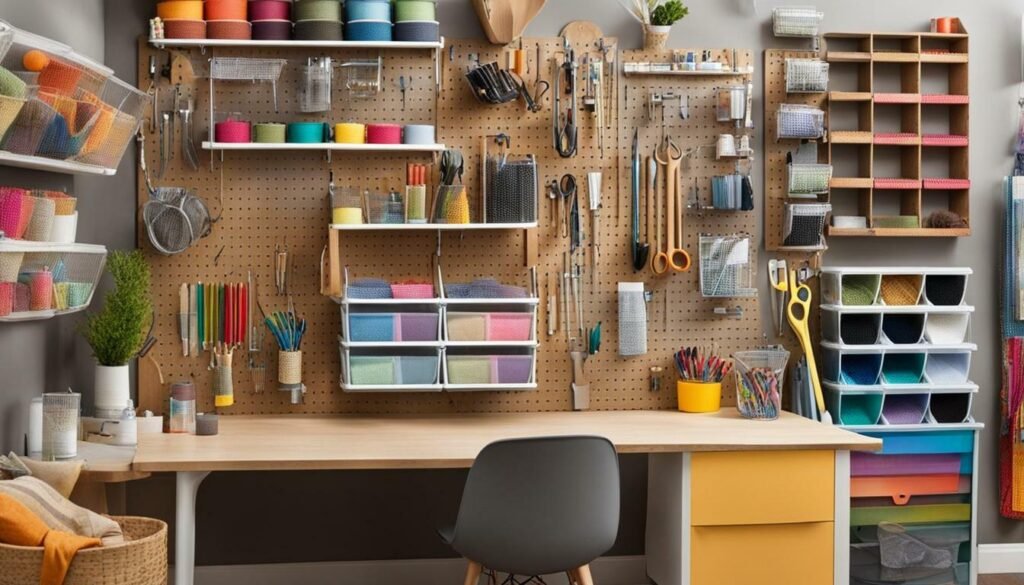 DIY Pegboard Storage