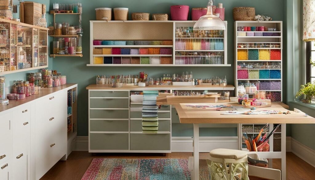 DIY craft room storage