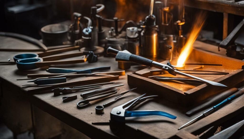 glassblowing tools