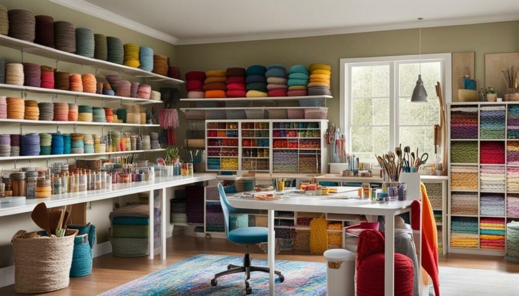 Craft room storage