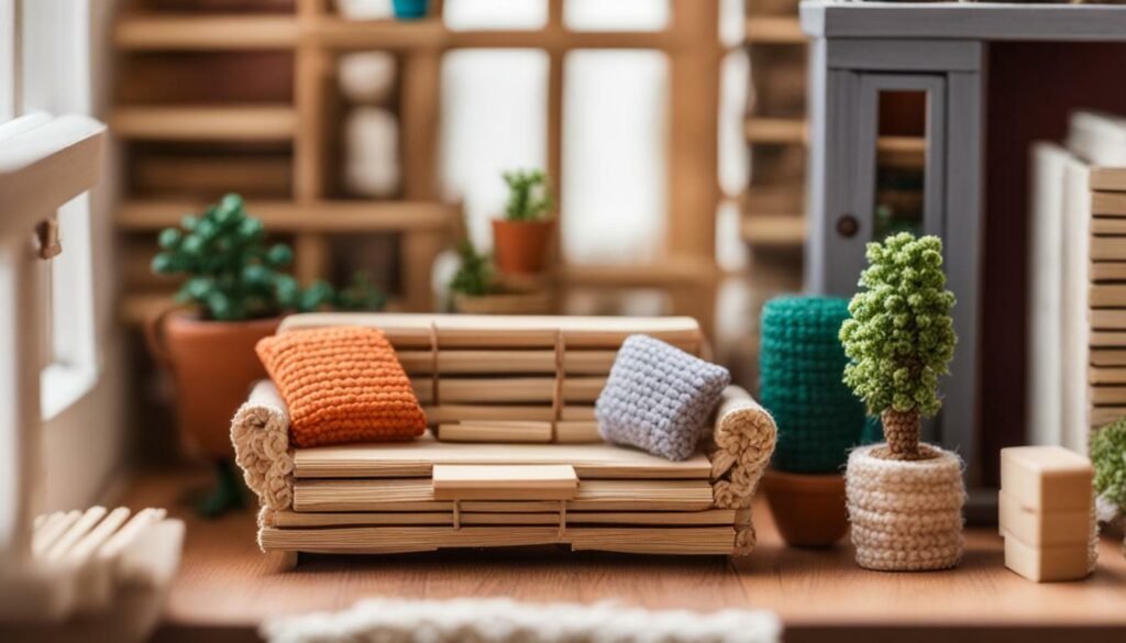 DIY Furniture and Decor dollhouse miniature example