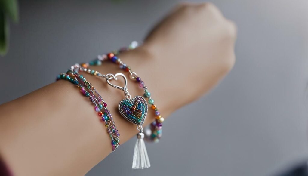 DIY bracelet with charm