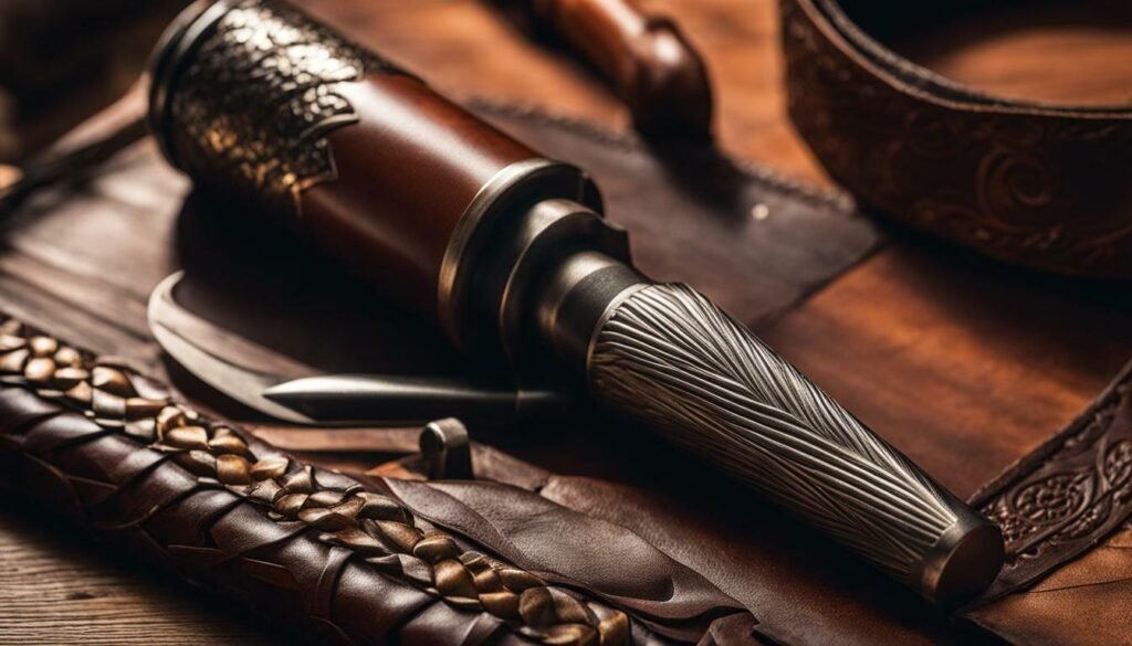 Leather carving and tooling tools