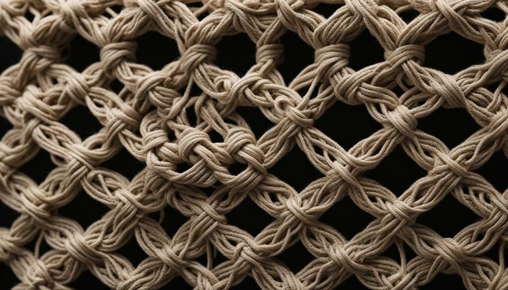 Texture in Macrame Knots