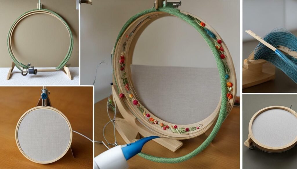 embroidery hoop stand