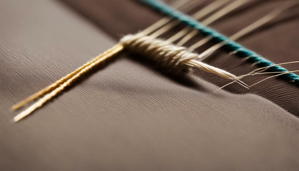 embroidery needle and thread