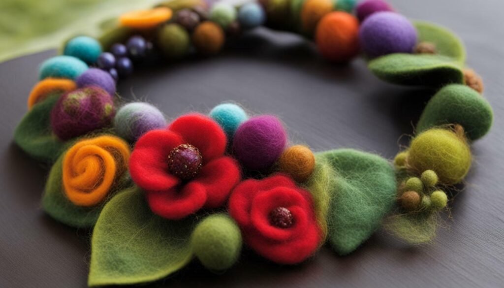 felted jewelry