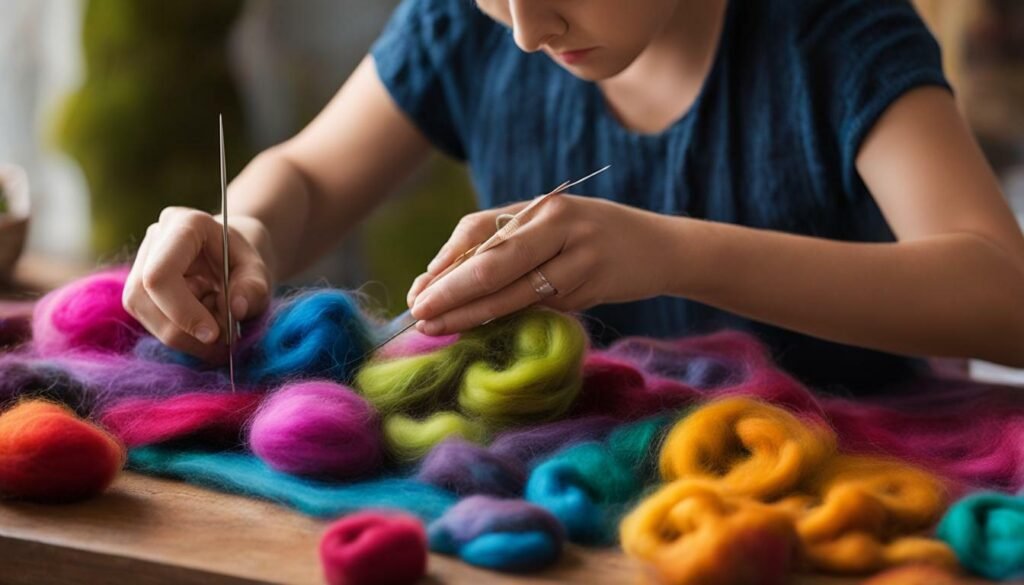 needle felting three-dimensional design