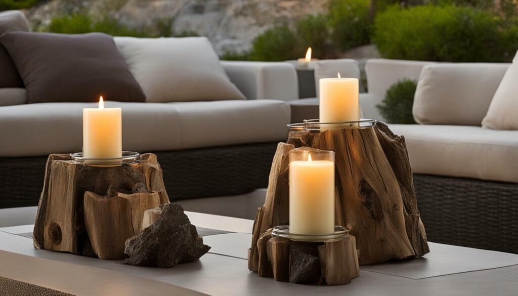 outdoor candle holders