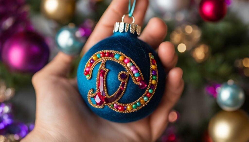 personalized felt ornaments