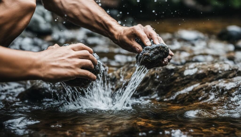 rock cleaning techniques