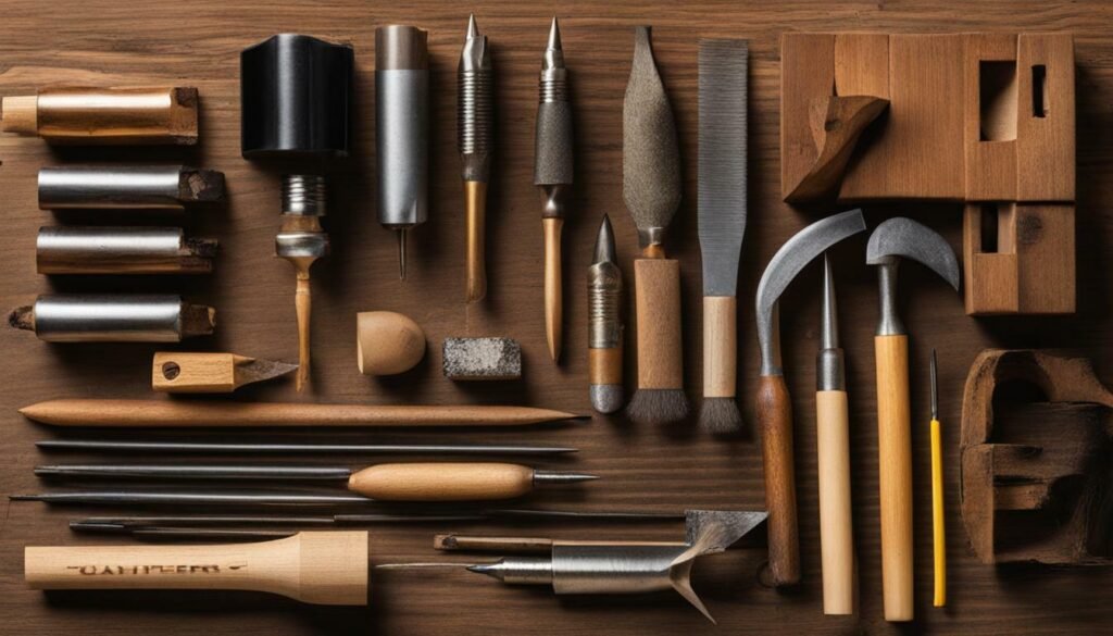 wood burning tools and materials